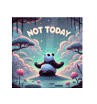 まったりパンダのヨガ日和（個別スタンプ：23）