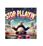 まったりパンダのヨガ日和（個別スタンプ：27）