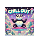 まったりパンダのヨガ日和（個別スタンプ：28）