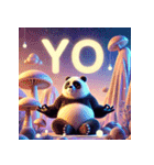 まったりパンダのヨガ日和（個別スタンプ：33）