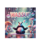 まったりパンダのヨガ日和（個別スタンプ：35）