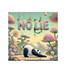 まったりパンダのヨガ日和（個別スタンプ：39）