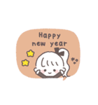 ポニテGIRL◎年末年始 #2026 (再販)（個別スタンプ：15）