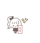 ポニテGIRL◎年末年始 #2026 (再販)（個別スタンプ：38）