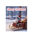 飛び出す♡ねこねこ日記-ハチワレ年末年始-（個別スタンプ：19）