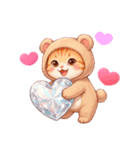 毎日使える コスにゃんず 気遣い 日常（個別スタンプ：9）