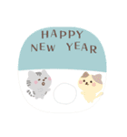 【再販】ねこ♥毎年つかえる♥年末年始（個別スタンプ：10）