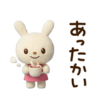 冬の毎日☆てるてるうさぎ（個別スタンプ：25）