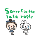 (nenerin日常スタンプ559英語気遣い)（個別スタンプ：19）