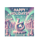 雪のしろくまヨガ日和（個別スタンプ：2）