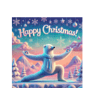 雪のしろくまヨガ日和（個別スタンプ：4）