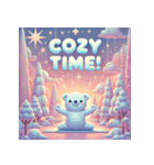 雪のしろくまヨガ日和（個別スタンプ：13）