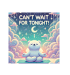 雪のしろくまヨガ日和（個別スタンプ：15）