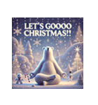 雪のしろくまヨガ日和（個別スタンプ：16）