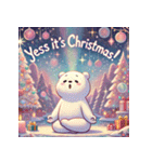 雪のしろくまヨガ日和（個別スタンプ：18）