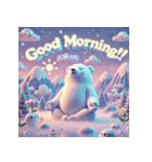 雪のしろくまヨガ日和（個別スタンプ：19）