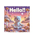 雪のしろくまヨガ日和（個別スタンプ：20）