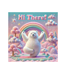 雪のしろくまヨガ日和（個別スタンプ：21）