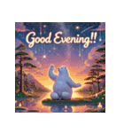 雪のしろくまヨガ日和（個別スタンプ：22）