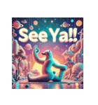 雪のしろくまヨガ日和（個別スタンプ：24）