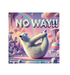 雪のしろくまヨガ日和（個別スタンプ：25）