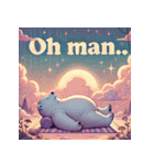 雪のしろくまヨガ日和（個別スタンプ：26）