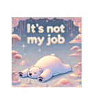 雪のしろくまヨガ日和（個別スタンプ：27）