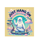 雪のしろくまヨガ日和（個別スタンプ：30）