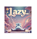 雪のしろくまヨガ日和（個別スタンプ：34）