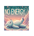 雪のしろくまヨガ日和（個別スタンプ：35）