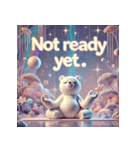 雪のしろくまヨガ日和（個別スタンプ：36）