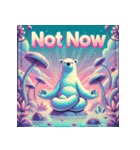 雪のしろくまヨガ日和（個別スタンプ：39）