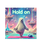 雪のしろくまヨガ日和（個別スタンプ：40）