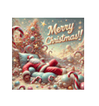 ゆるサンタのクリスマスヨガ（個別スタンプ：1）