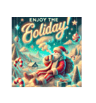 ゆるサンタのクリスマスヨガ（個別スタンプ：4）