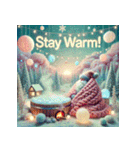 ゆるサンタのクリスマスヨガ（個別スタンプ：5）