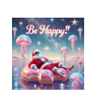 ゆるサンタのクリスマスヨガ（個別スタンプ：6）