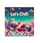 ゆるサンタのクリスマスヨガ（個別スタンプ：7）