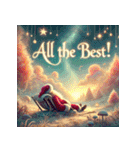 ゆるサンタのクリスマスヨガ（個別スタンプ：8）