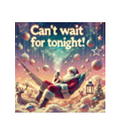 ゆるサンタのクリスマスヨガ（個別スタンプ：11）