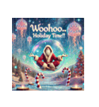 ゆるサンタのクリスマスヨガ（個別スタンプ：13）