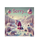 ゆるサンタのクリスマスヨガ（個別スタンプ：18）