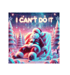 ゆるサンタのクリスマスヨガ（個別スタンプ：21）