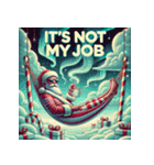 ゆるサンタのクリスマスヨガ（個別スタンプ：24）