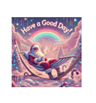 ゆるサンタのクリスマスヨガ（個別スタンプ：32）