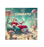 ゆるサンタのクリスマスヨガ（個別スタンプ：35）