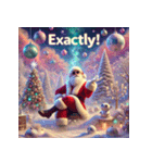 ゆるサンタのクリスマスヨガ（個別スタンプ：38）