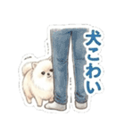 ほぼ大福な毛玉ポメ【家族/彼氏/先輩】（個別スタンプ：30）