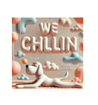 脱力系ヨガ犬（個別スタンプ：3）