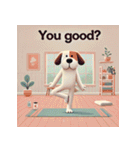 脱力系ヨガ犬（個別スタンプ：6）